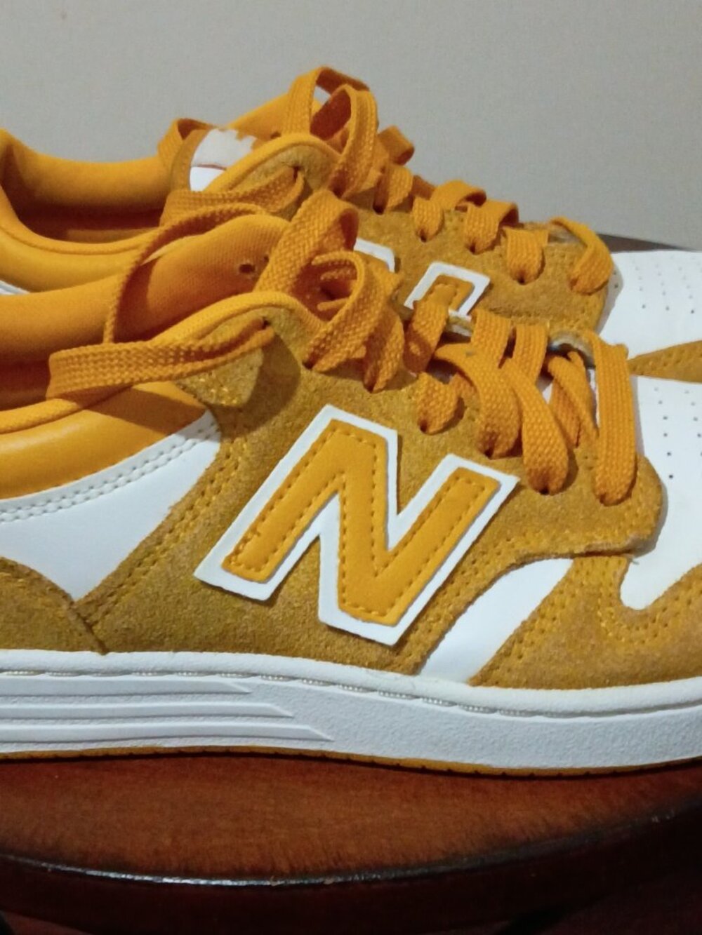 New Balance 480 Shoes Mens Size 7 Skate Suede BB480LWA Sneakers Varsity Gold - Picture 4 of 13